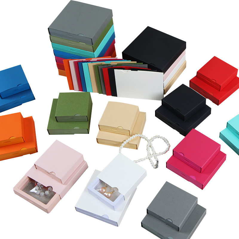 Transparent Pe Film Display Box, Ready-Made Thickeneded Cardboard Envelope, Jewelry Bracelet Jewelry Suspension Box Set