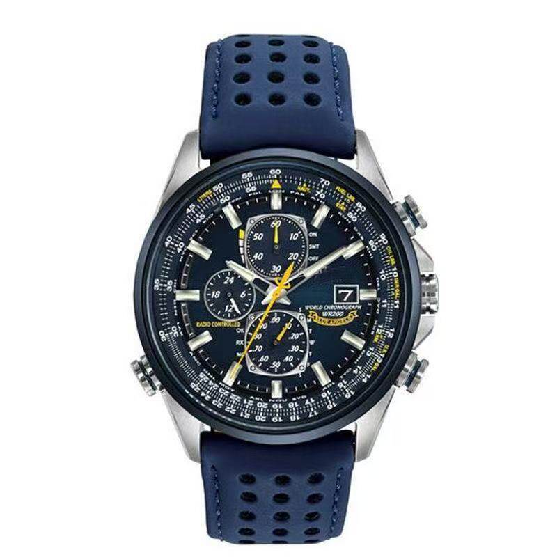 Cross-border Explosions High-end Men's Watch WISH AliExpress Blue Angel Six-pin Chronograph Steel Belt Men's Quartz Watch