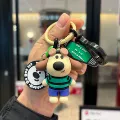 Home puppy keychain-striped shirt