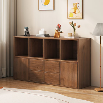 Bookshelf Floor-Standing Grid Cabinet Storage Cabinet Simple Home Living Room Bedroom Wall-Mounted Student Bookcase Storage Rack