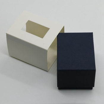 Striped Watch Box in the Sky and Earth Cover Paper Watch Box Small Paper Box Jewelry Storage Packaging Watch Box