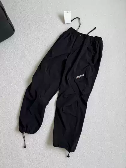 Cross-Border Slm Outdoor Functional Work Pants, Straight-Leg, Mid-Waist, Elastic Drawstring, Multi-Pocket, Unisex