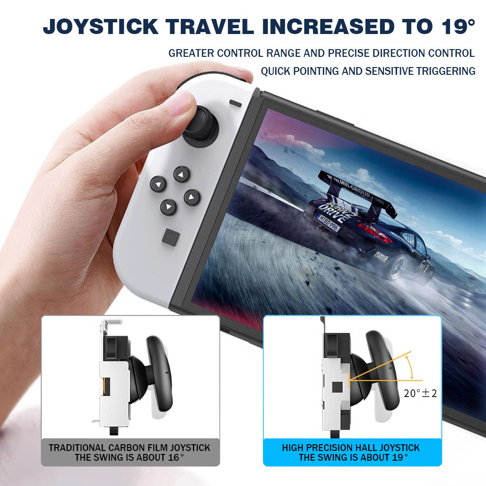 switch joy con electromagnetic hall rocker switch OLED handle 3D joystick hall technology