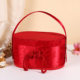 New Chinese Brocade Wedding Candy Box Cheongsam Style Oval Hand Hand-held Gift Box Wedding Candy Gift Box