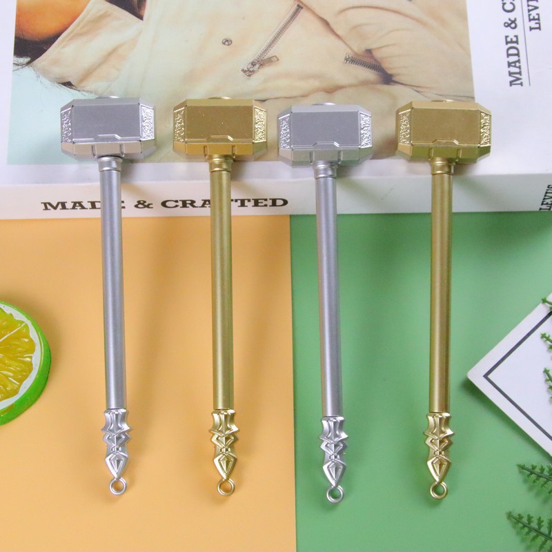 Cute hammer gel pen creative stationery student prize gift writing tool water-based Pen high-looking signature pen