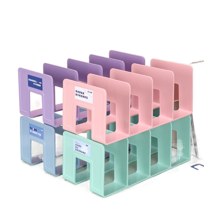 Book stand acrylic rack desktop storage rack reading rack student dormitory ins simple transparent wholesale