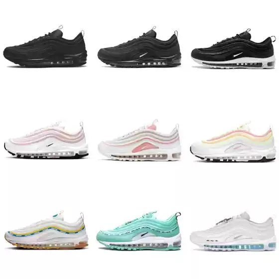 Putian Factory AirMAX97 Retro Bullet Full Palm Air Cushion Men's and Women's Casual Sports Running Shoes for Foreign Trade