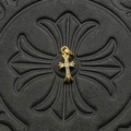 Cx098 gold small cross white diamond (about 23*9mm)
