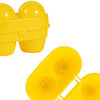 Outdoor 2-grid egg box portable camping egg protection tray travel breakfast tea egg box household refrigerator egg tray