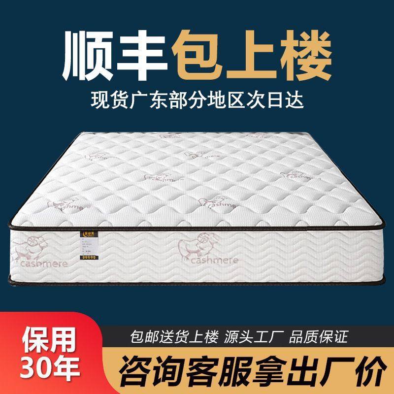 Mattress Home Soft and Hard Dual Use 20cm Thick Double 1.8 m 1.5 Rental Housing Economical Spring Mattress Chain Factory