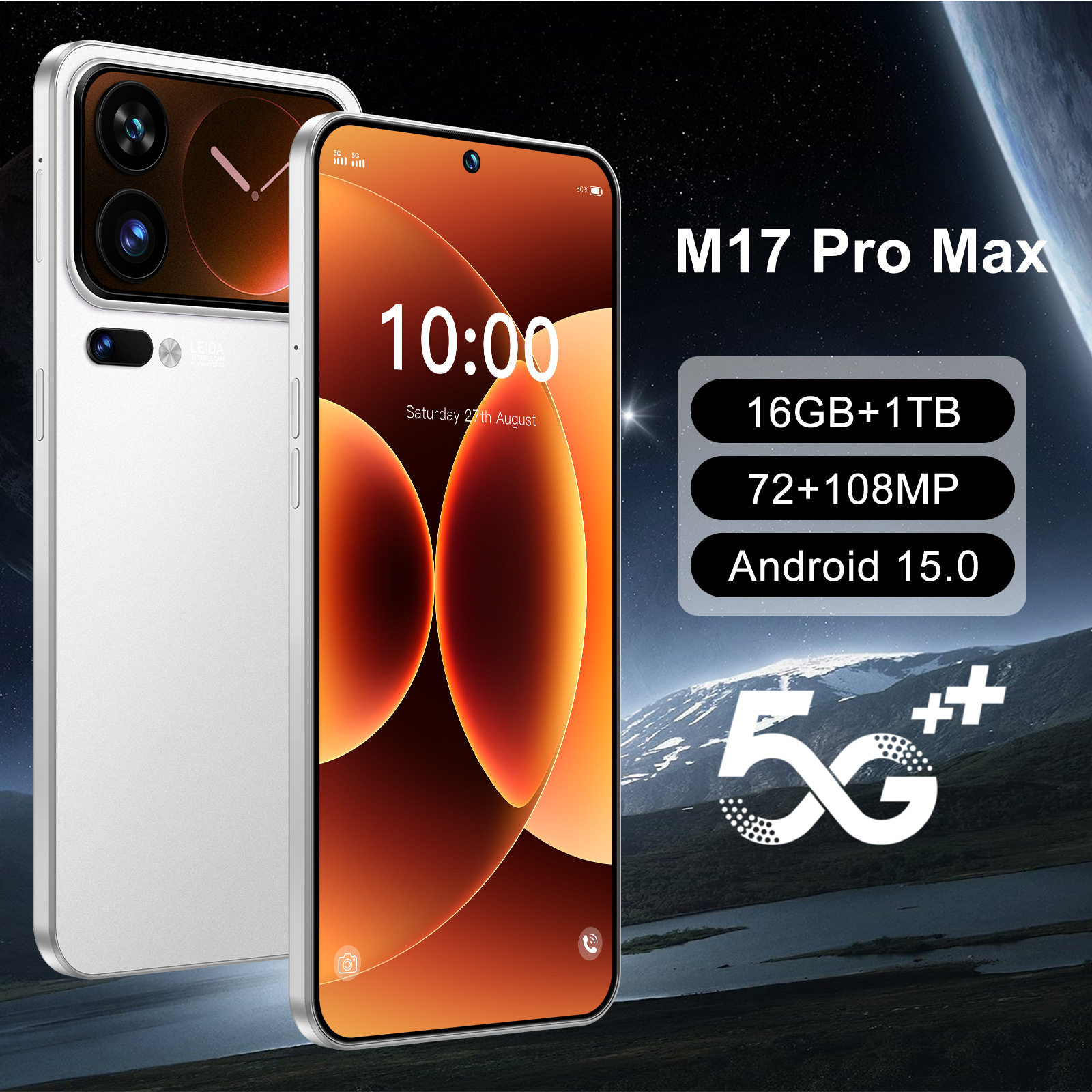 新款M17ProMax 7.3寸4G智能手机 3+16TK外贸爆款跨境手机工厂批发