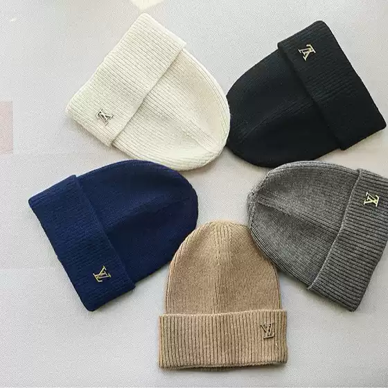 Mixed-Color, Multi-Style European and American Knitted Hats, High-Quality Cross-Border Lettered Trendy Brand Couple's Solid Color Hats, Sports Hats, Hot-Selling