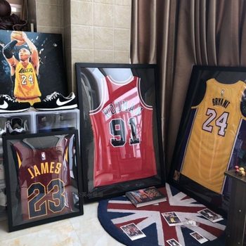 Jersey mounting frame NBA photo frame mounting Wall basketball tennis commemorative collection display signature clothing display frame