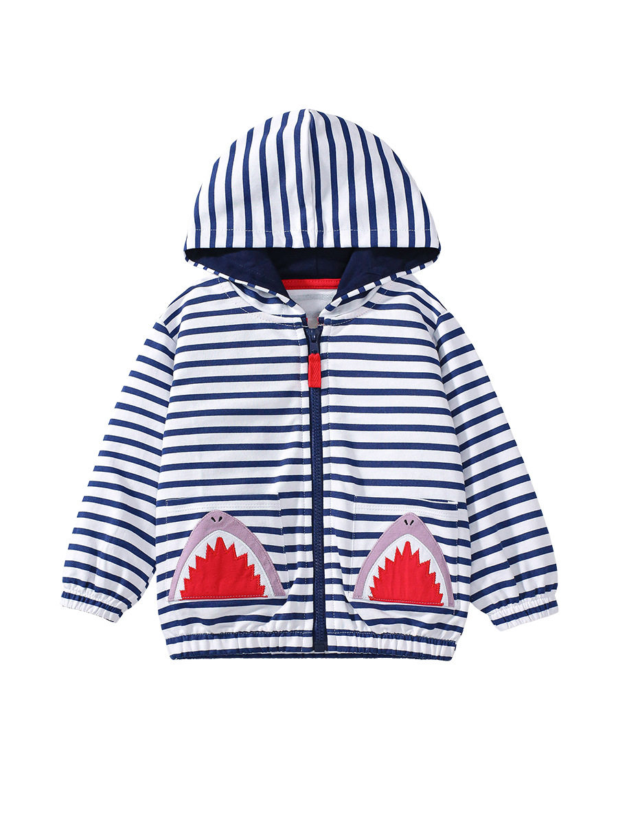 Autumn Long-sleeve Hooded Girls' Set, Striped Kids' Clothing, Cute Casual Kids' Outfit
