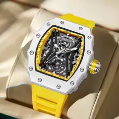 Live Broadcast Hot sale ONOLA fashion sports automatic mechanical watch men's silicone strap waterproof watch