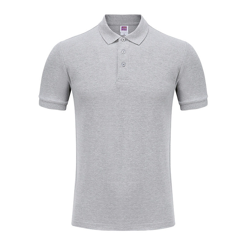 纯色大王220g全棉POLO衫翻领短袖POLO衫男工作服定制印绣logo批发