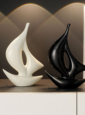 一帆风顺帆船轻奢摆件公室客厅家居饰品酒柜电视柜乔迁礼品