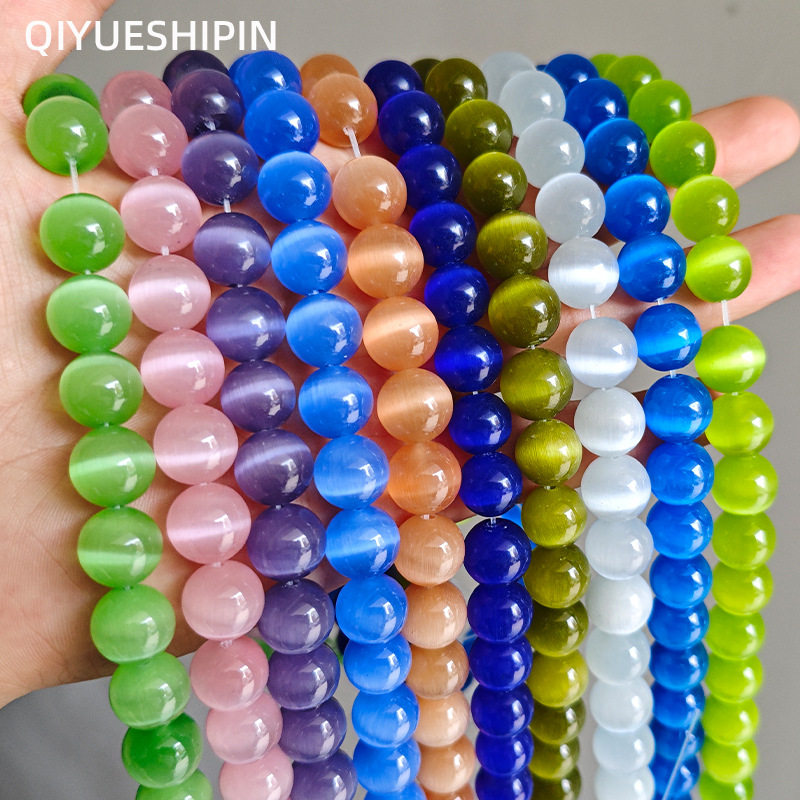 Опаловые свободные бусины diy из бисера опаловые круглые бусины 32 цвета можно выбрать браслет ювелирные полуфабрикаты прямые продажи с фабрики Изображение 1
