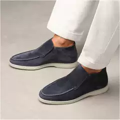 2024 new European and American men's flat shoes 40-48 plus size men's casual shoes