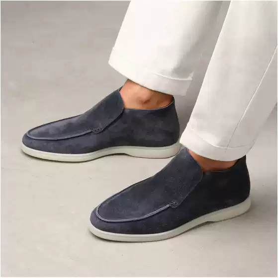 2024 new European and American men's flat shoes 40-48 plus size men's casual shoes