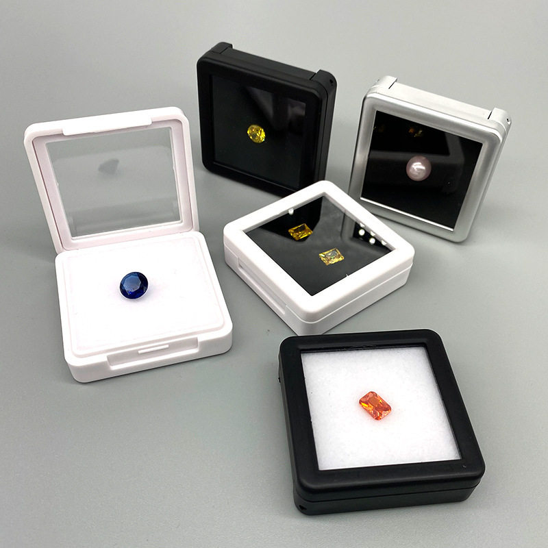 Jewelry Jewelry Box Bare Stone Box Jewelry Packaging Flip Gem Box Jewelry Packaging Box Diamond Display Box