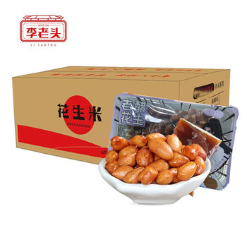 Li Lao Tou's 270g Vinegar-Soaked Peanuts, Ready-To-Eat Side Dish, Factory Wholesale, Multi-Flavor Fried