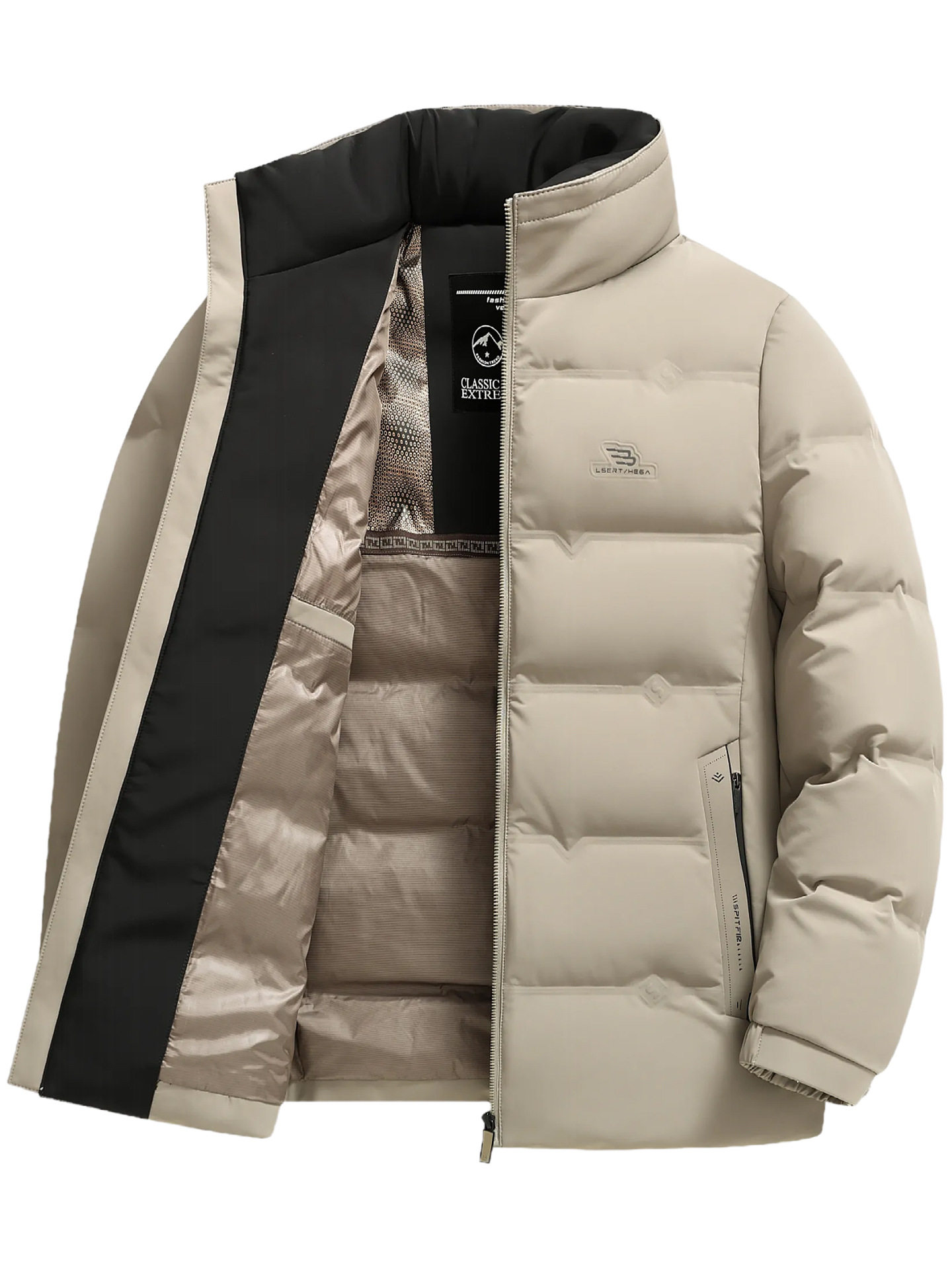 Middle-Aged Winter Thickeneded down Jacket Men's Casual Short Stand-Up Collar Warm Jacket Middle-Aged and Elderly White Duck down Dad Wear