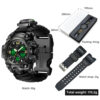 Cross-Border Double display electronic watch whistle Fire Compass thermometer watch men's outdoor watch in stock wholesale