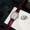 Purple leather-rose gold shell