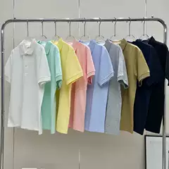 One-Piece Drop-Shipping Fg Unisex Simple Business Casual Short-Sleeve Polo Shirt with a Collar, 2025 Summer Classic Fashion Crocodile