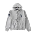 Zipper gray green horse