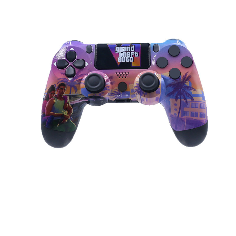 Popular Ps4 Game Controller Computer Bluetooth Ps4 Game Controller Six-Axis Dual Vibration P4 Water Transfer Game Controller