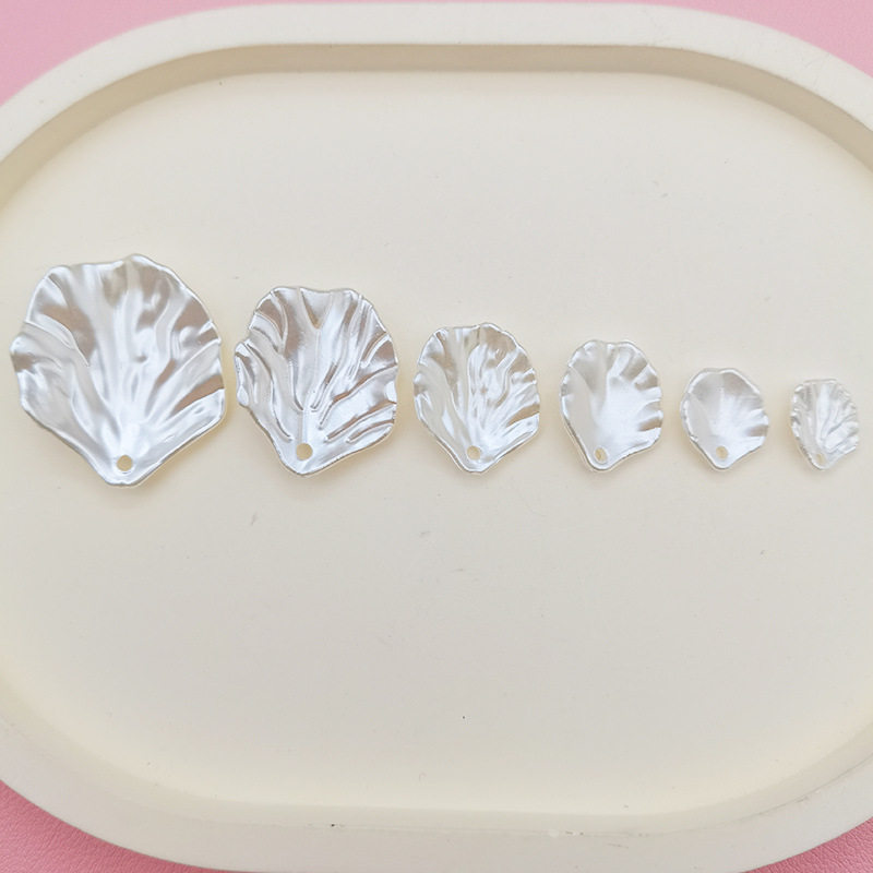ABS仿珍珠贝壳花瓣发簪饰品配件手工diy装饰工艺礼品贝叶配饰批发
