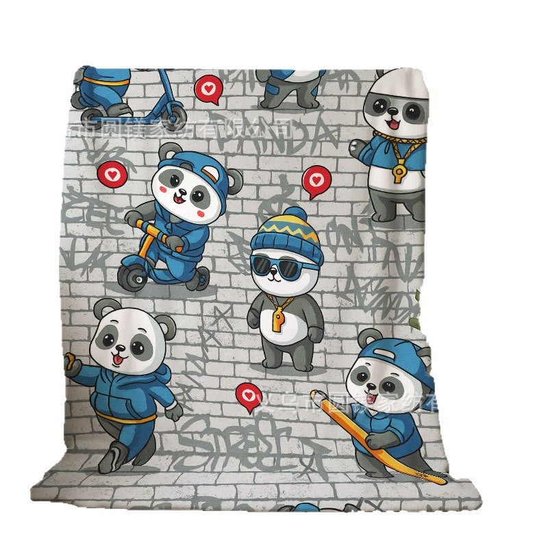 Trendy Cool Animal Cartoon Pattern Thickened Warm Single-Sided Printed Blanket Nap Blanket Air Conditioning Blanket Gift Dropshipping