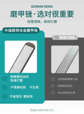 中国指甲锉锌铝合金修甲搓