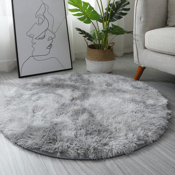 Manufacturer Supplies Trendy Ins Home Tie-Dye Gradient Round Carpet for Living Room, Bedroom, Sofa, Bedside, Bay Window, and Foot Mat
