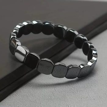 Cross-Border Amazon Health Care Bracelet Brazilian Black Pyrite Magnetic Therapy Bracelet Health Care Couple Gift