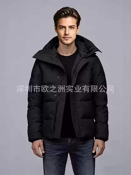 Palm Moose Men's Canadian Style Hood down Jacket Mamilan Parka
