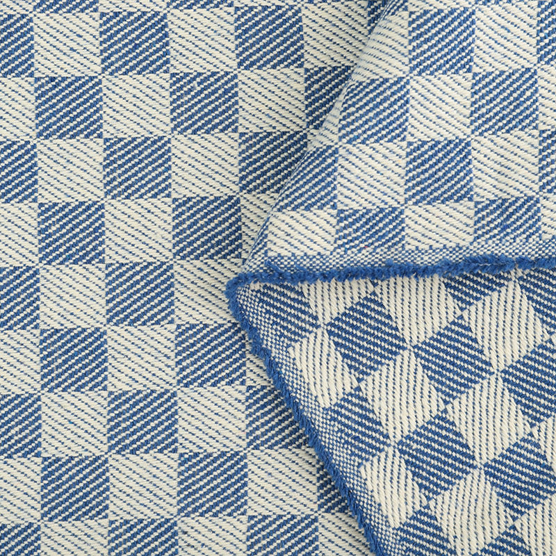 Soft Polyester-Cotton Yarn-Dyed Checkered Jacquard Canvas, Wear-Resistant Thick Plaid Pattern Sofa, Luggage and Shoe Material Fabric