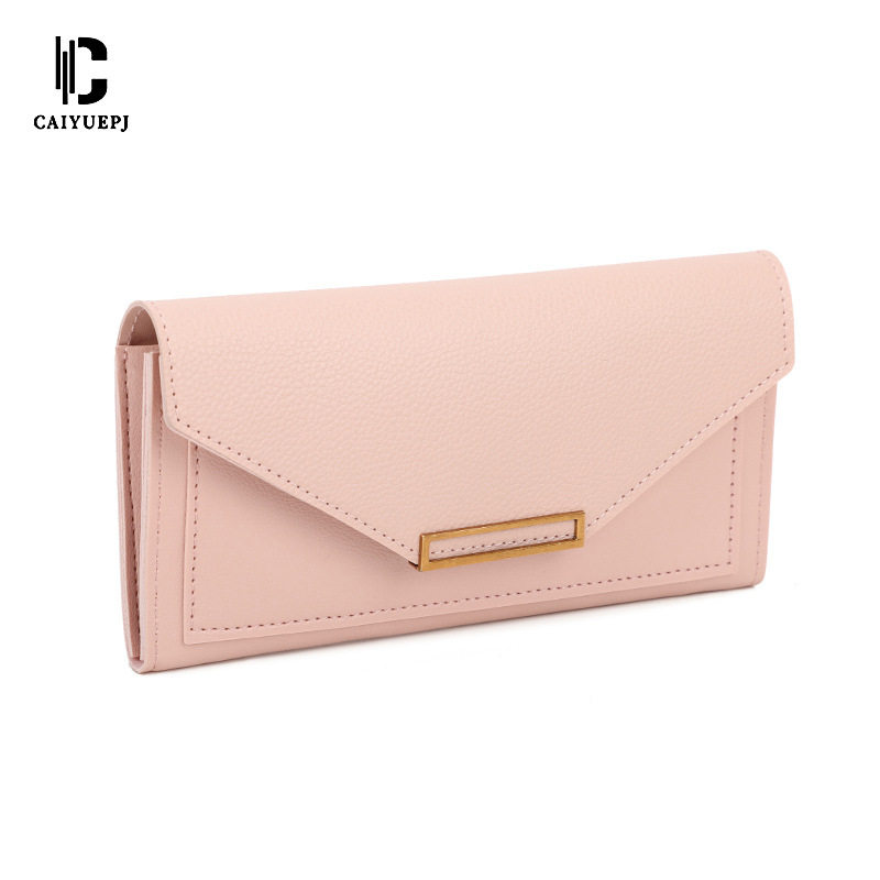 Wallet Cross-Border New Style Female Korean Style Trendy Personality Long Small Fresh Multi-Functional Buckle Japanese and Korean Retro Thin Coin Purse