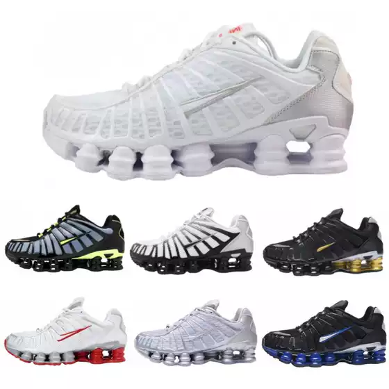 Overseas Cross-Border TL13 Pillar Sole Running Shoes - Shock-Absorbing Unisex Air Cushion Sneakers with Shox Casual Style