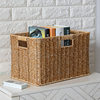 Clothes Household Imitation Basket Cabinet Coffee Table Rattan Basket Woven Storage Basket Snack Storage Box European Style Organization