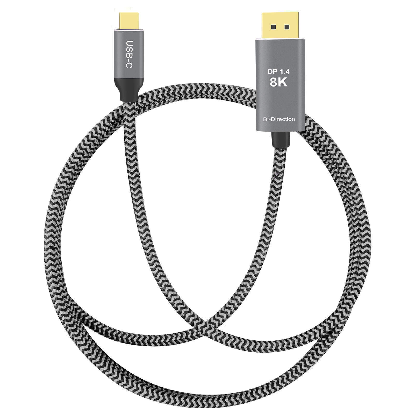 Factory Direct Type-C to Dp Hd Adapter Cable 8K Two-Way Dp to Typec Multimedia Adapter Cable