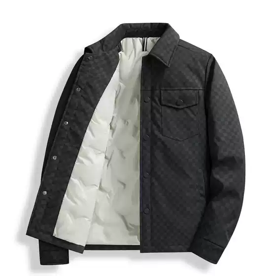Down Jacket Hot Item 2024 Winter New Trendy Men's Casual Lapel Cold-Resistant Warm down Jacket Duck down Coat