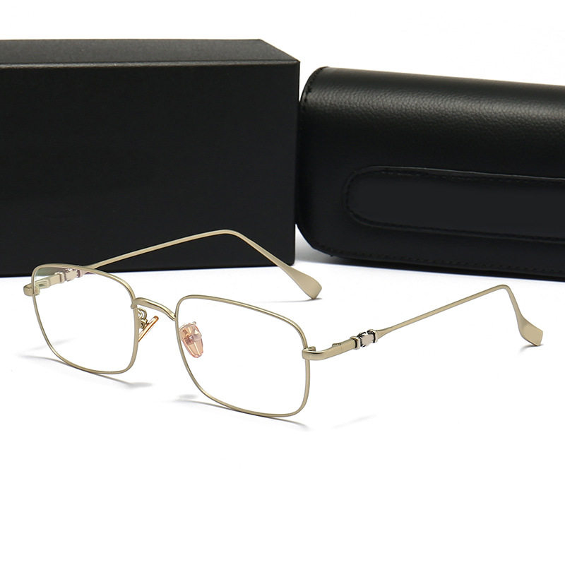 New retro myopia glasses frame men's and women's same full frame large frame round frame glasses frame anti-blue light flat glasses 8099