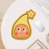 Star-Shaped Mouse Pad for Good-Looking Girls, Thickened Desk Pad, Student Notebook, Portable Waterproof Mouse Pad
