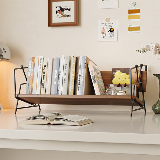 Creative Desktop Bookshelf Student Dormitory Desk Storage Rack Office Desk Fit Rack Bookcase Display Rack