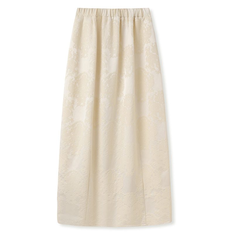 Bộ áo và chân váy nữ dài tay dáng rộng họa tiết hoa thêu — Váy Jacquard (giao hàng trong 7 ngày), Váy Jacquard (giao hàng trong ngày), Áo Jacquard (giao hàng trong ngày), Áo thun Jacquard (giao hàng trong 7 ngày)