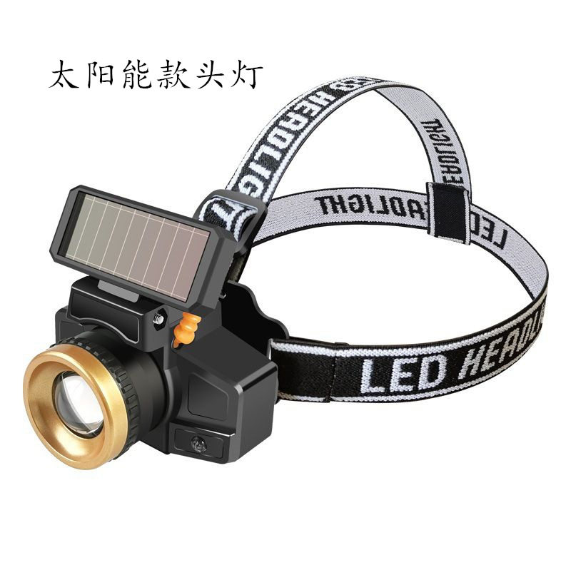 Cross-border induction mosquito repellent solar light head-mounted headlight LED home outdoor night riding night fishing solar charging
