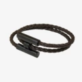 Black buckle + brown rope